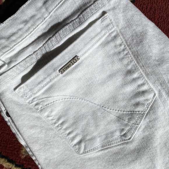 White stretch classic jeans Stamp 10 NWOT - Picture 2 of 9